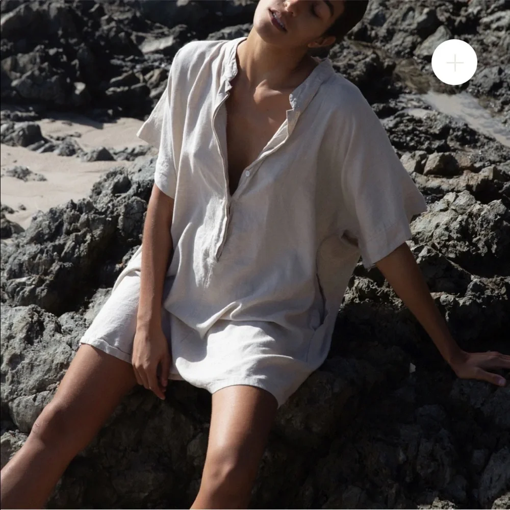 NWOT *** 100% Linen Play Suit - Picture 3 of 8